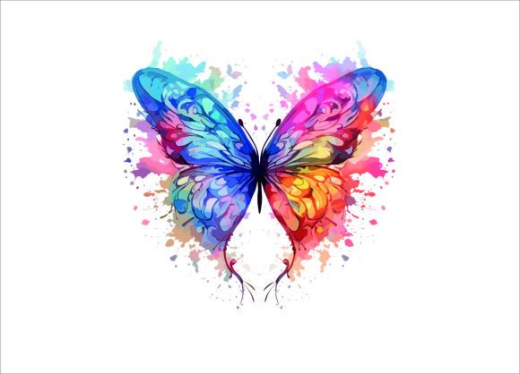 Download Delicate Watercolor Butterflies Design - Delicate watercolor Collection